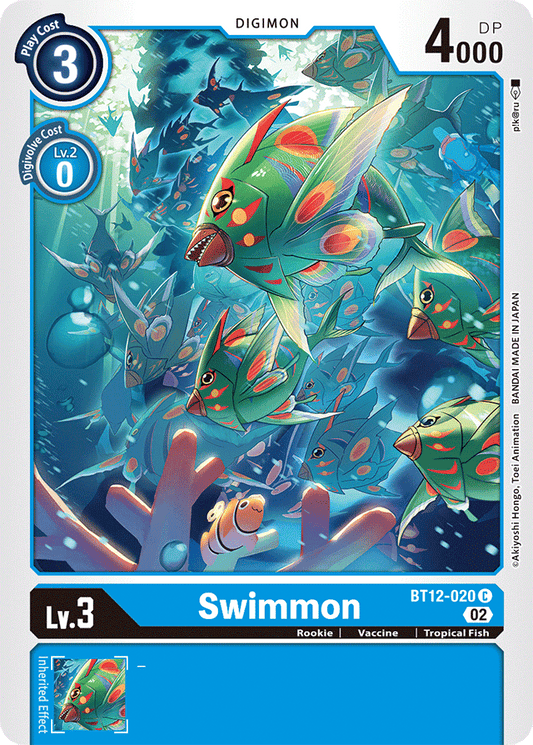 Digimon Card Across Time Swimmon BT12-020 C