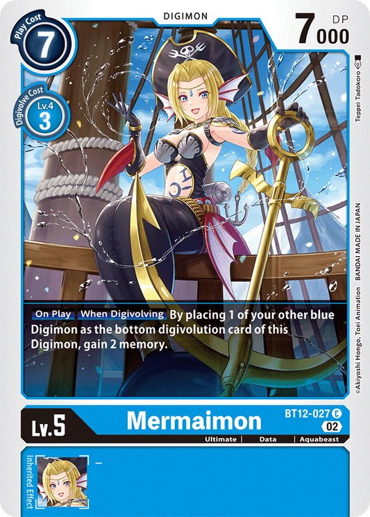 Digimon Card Across Time Mermaimon BT12-027 C