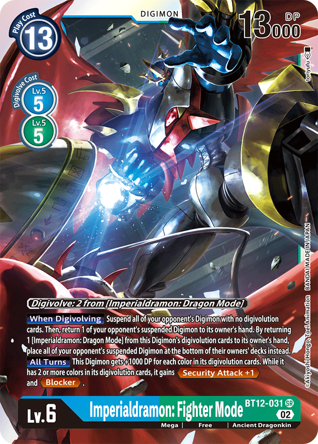 Digimon Card Across Time Imperialdramon: Fighter Mode BT12-031 SR