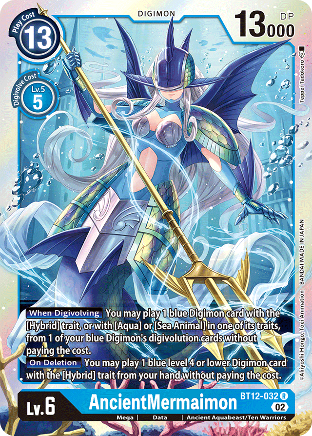 Digimon Card Across Time AncientMermaimon BT12-032 R