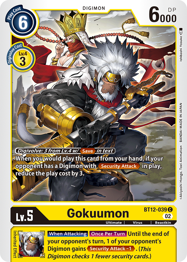 Digimon Card Across Time Gokuumon BT12-039 C