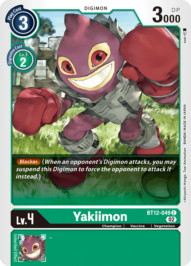 Digimon Card Across Time Yakiimon BT12-049 C