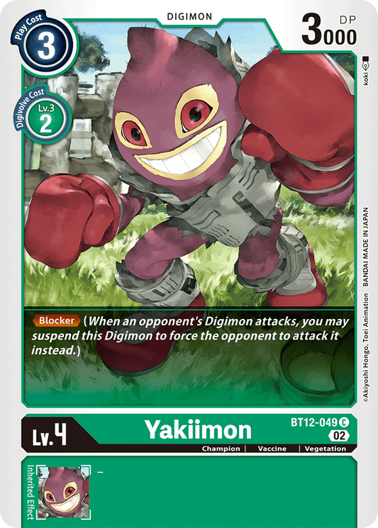 Digimon Card Across Time Yakiimon BT12-049 C