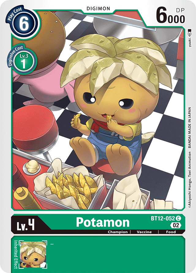 Digimon Card Across Time Potamon BT12-052 C