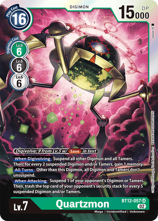 Digimon Card Across Time Quartzmon BT12-057 SR