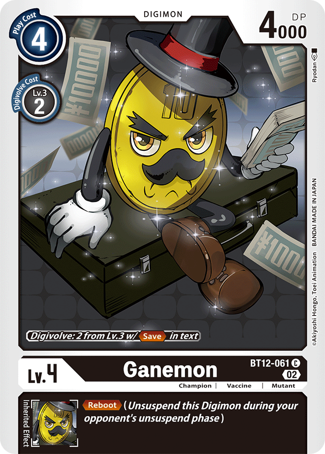 Digimon Card Across Time Ganemon BT12-061 C