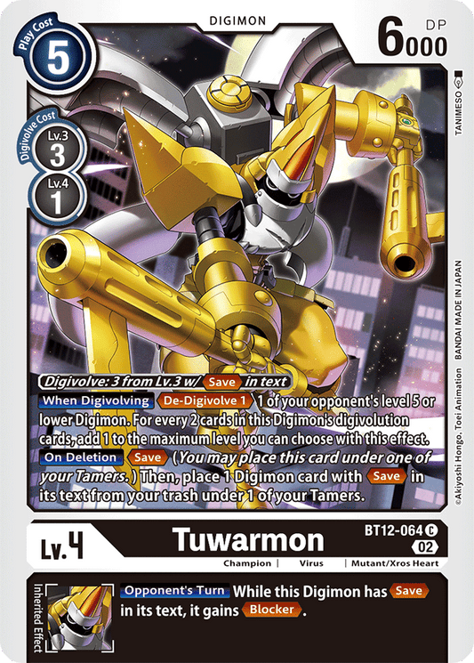 Digimon Card Across Time Tuwarmon BT12-064 C