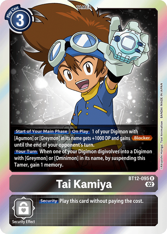 Digimon Card Across Time Tai Kamiya BT12-095 R