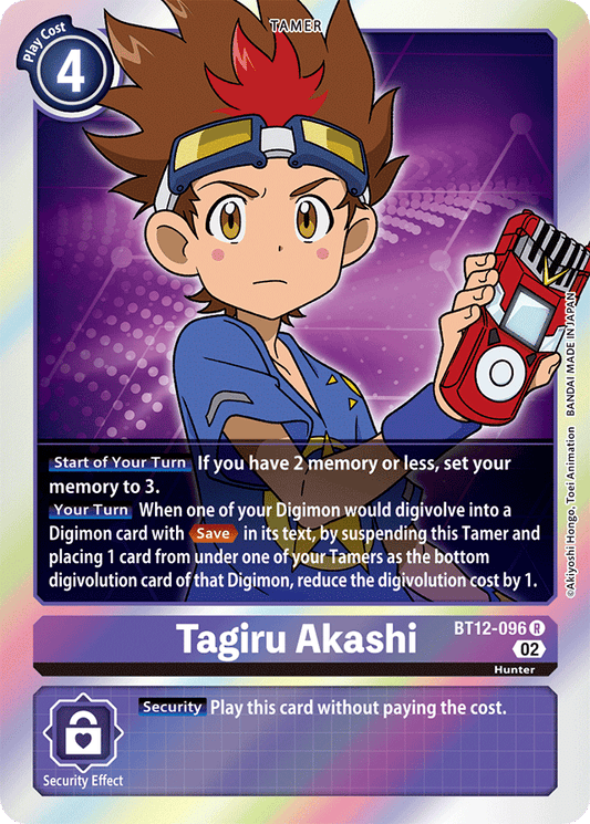 Digimon Card Across Time Tagiru Akashi BT12-096 R