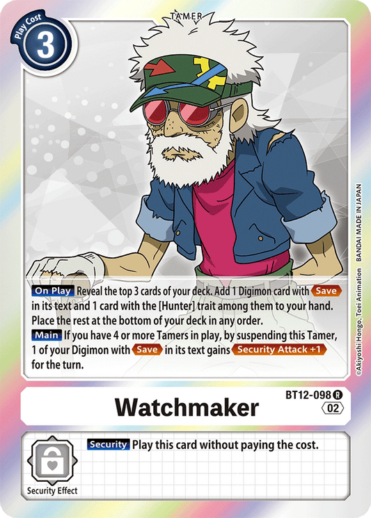 Digimon Card Across Time Watchmaker BT12-098 R