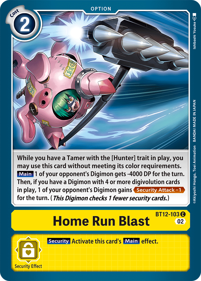 Digimon Card Across Time Home Run Blast BT12-103 C