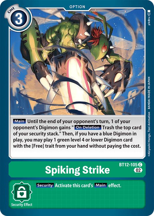 Digimon Card Across Time Spiking Strike BT12-105 C