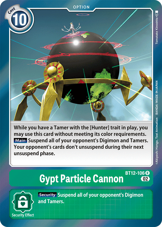 Digimon Card Across Time Gypt Particle Cannon BT12-106 R