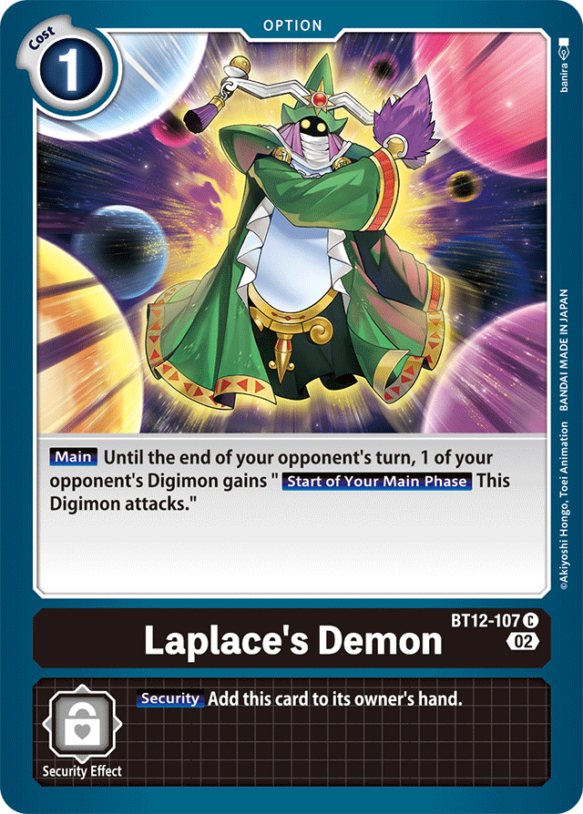 Digimon Card Across Time Laplace's Demon BT12-107 C