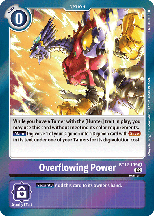 Digimon Card Across Time Overflowing Power BT12-109 R