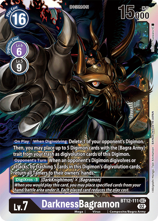 Digimon Card Across Time DarknessBagramon BT12-111 SEC