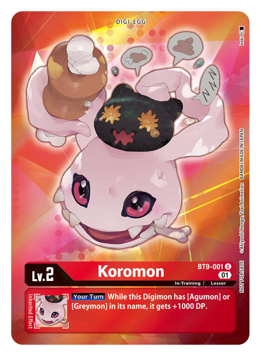 Digimon Card X Record Koromon Alt Art BT9-001 U