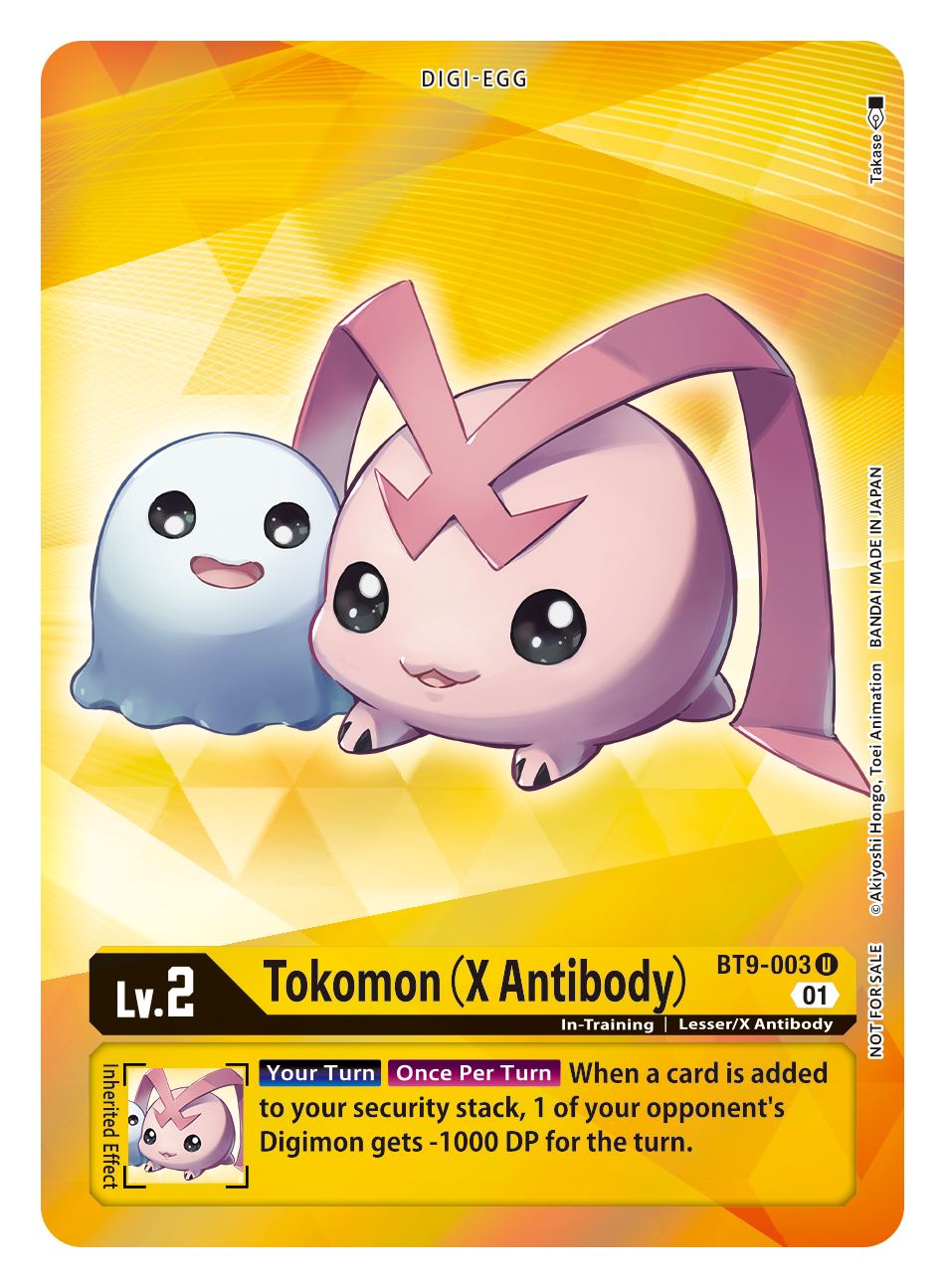 Digimon Card X Record Tokomon (X Antibody) Alt Art BT9-003 U