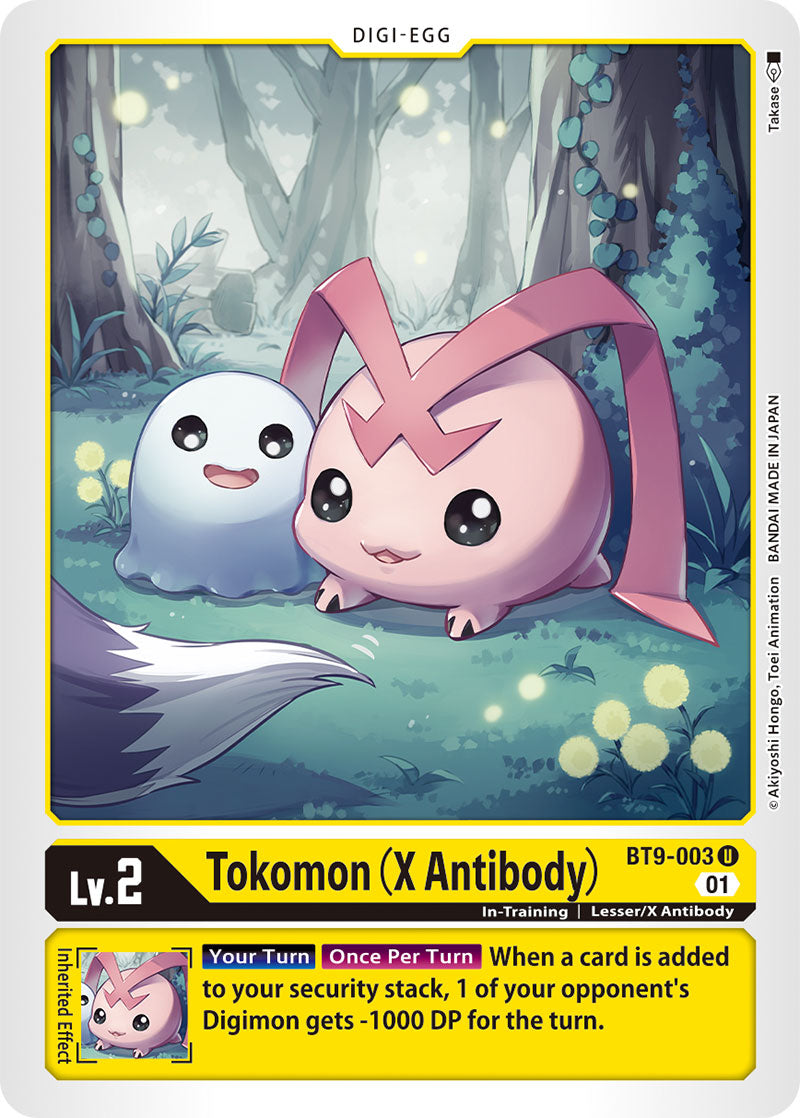 Digimon Card X Record Tokomon (X Antibody) BT9-003 U