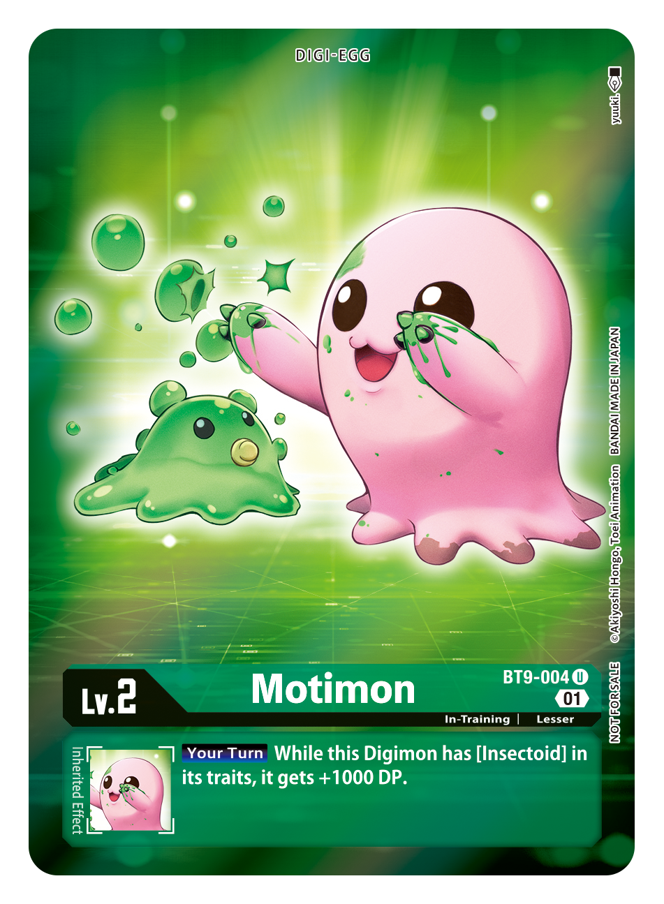 Digimon Card X Record Motimon Alt Art BT9-004 U