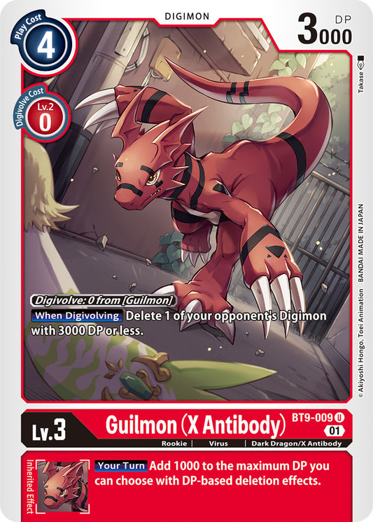 Digimon Card X Record Guilmon (X Antibody) BT9-009 U