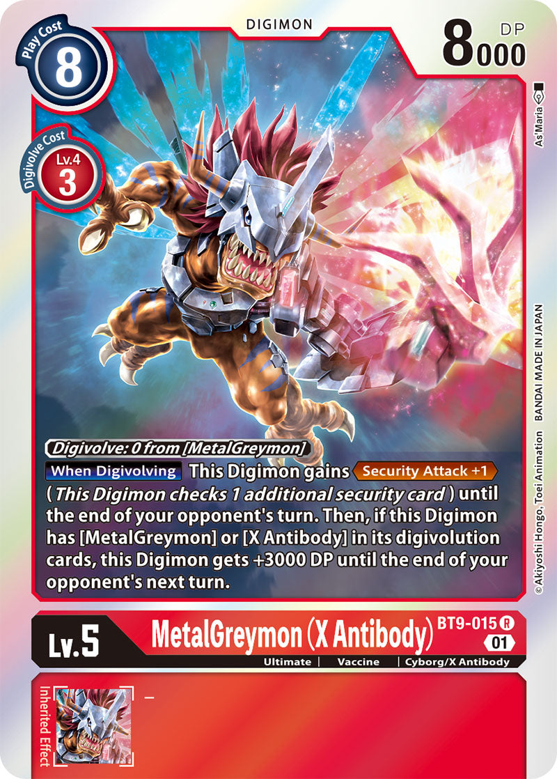 Digimon Card X Record MetalGreymon (X Antibody) BT9-015 R