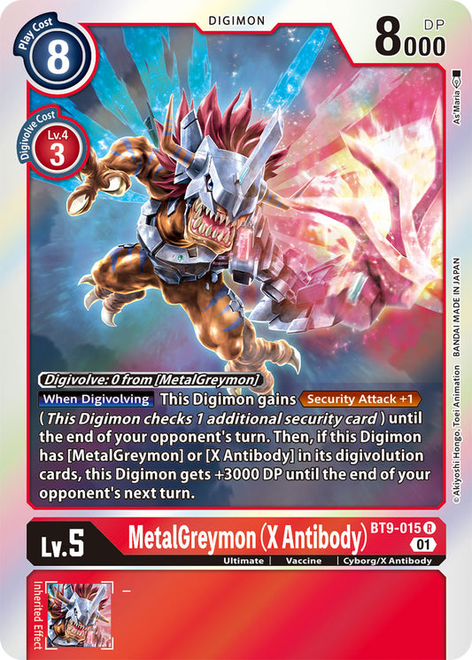 Digimon Card X Record MetalGreymon (X Antibody) BT9-015 R