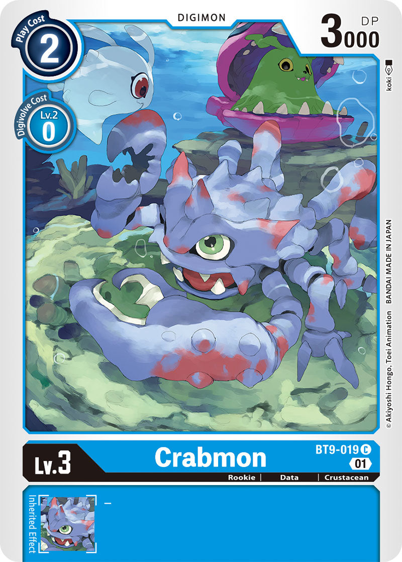 Digimon Card X Record Crabmon BT9-019 C