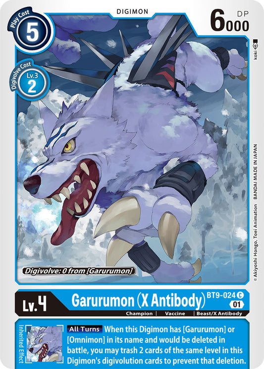 Digimon Card X Record Garurumon (X Antibody) BT9-024 C