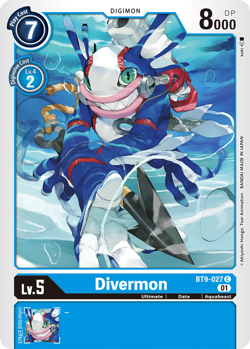 Digimon Card X Record Divermon BT9-027 C