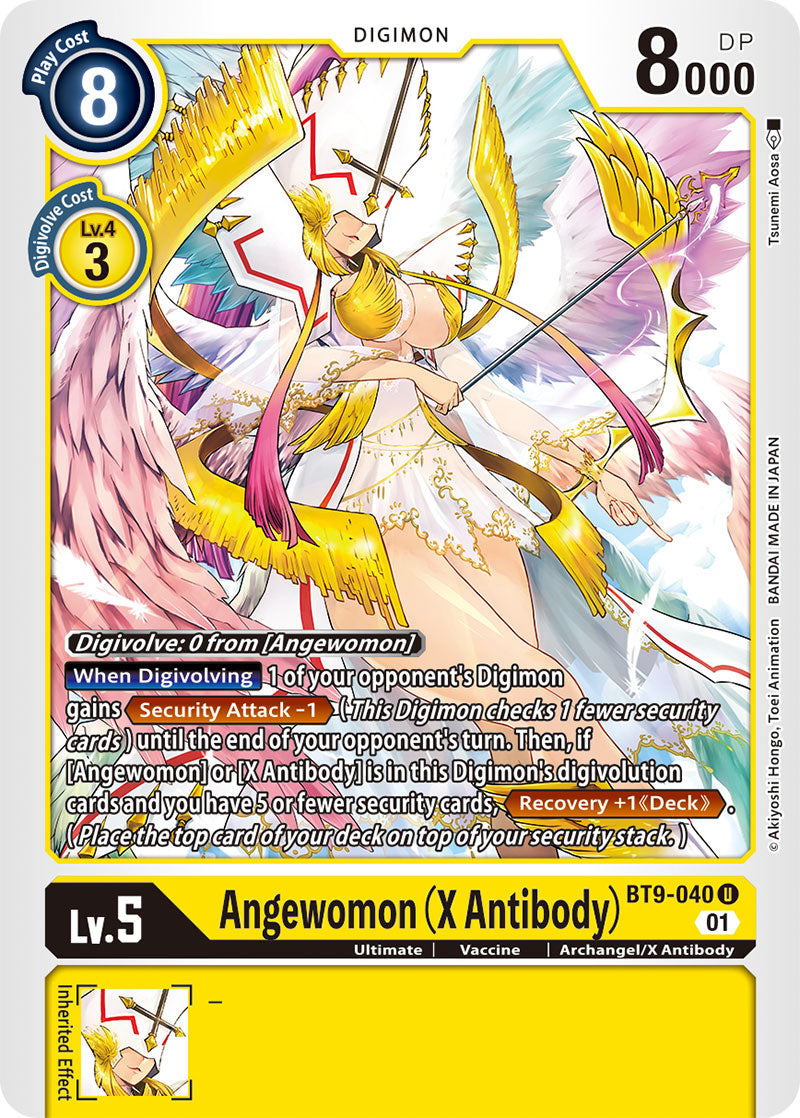 Digimon Card X Record Angewomon (X Antibody) BT9-040 U