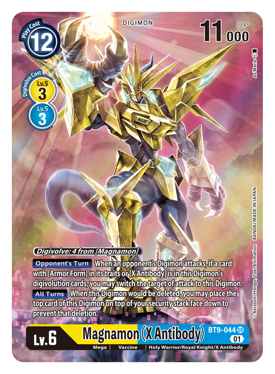 Digimon Card X Record Magnamon (X Antibody) Alt Art BT9-044 SR