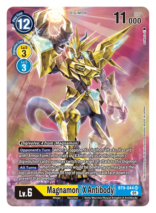 Digimon Card X Record Magnamon (X Antibody) Alt Art BT9-044 SR