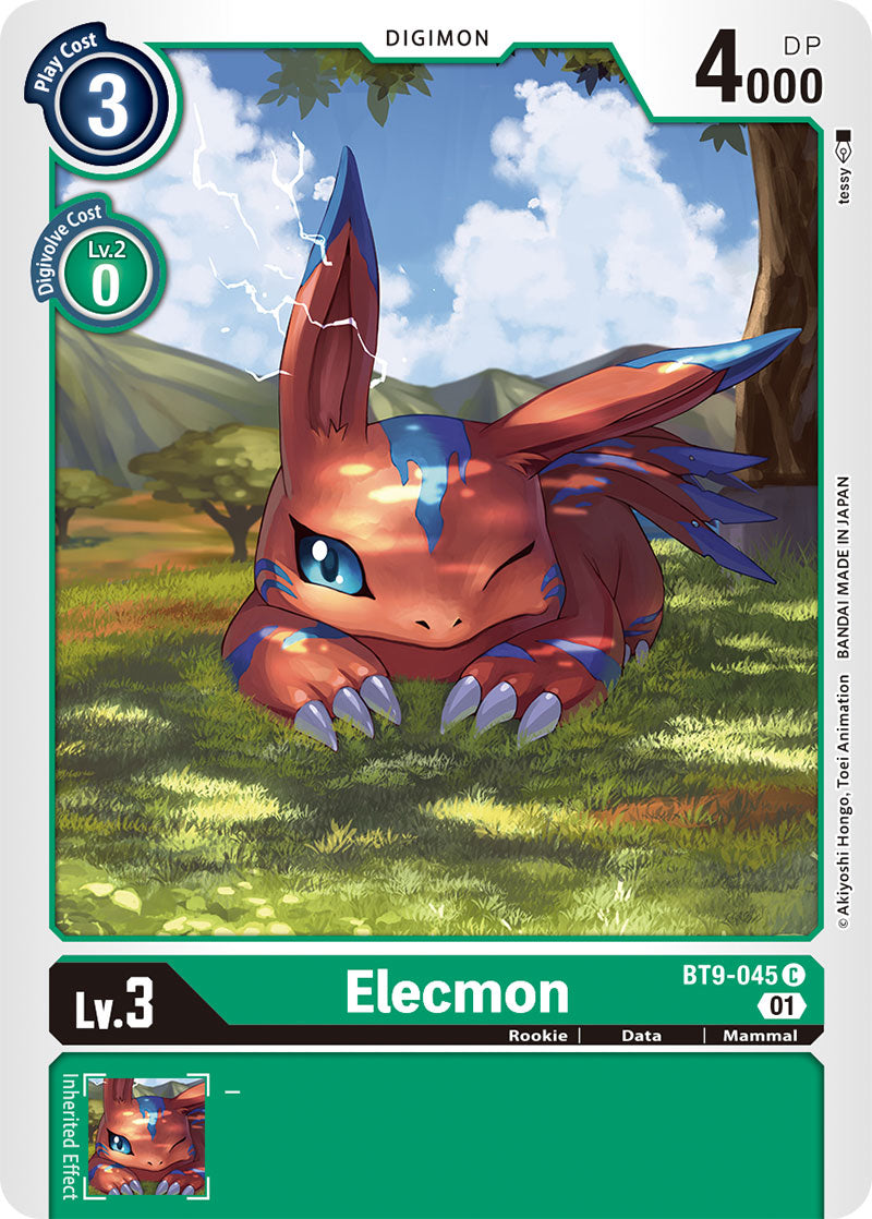 Digimon Card X Record Elecmon BT9-045 C