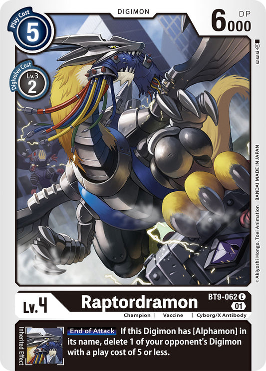 Digimon Card X Record Raptordramon BT9-062 C