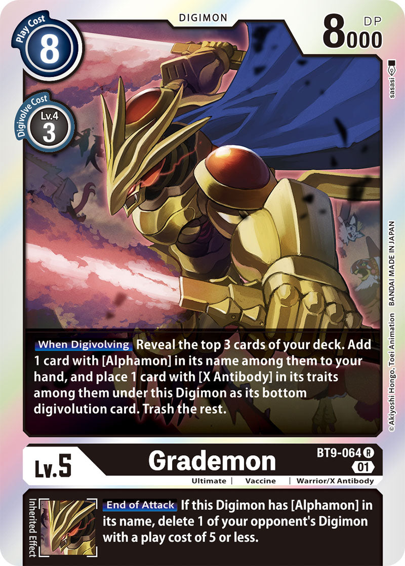 Digimon Card X Record Grademon BT9-064 R