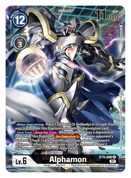 Digimon Card X Record Alphamon Alt Art BT9-066 R