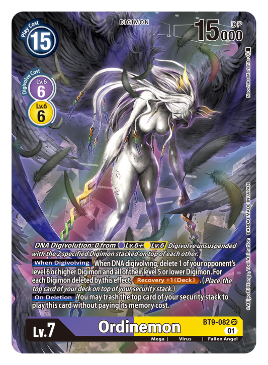 Digimon Card X Record Ordinemon Alt Art BT9-082 SR