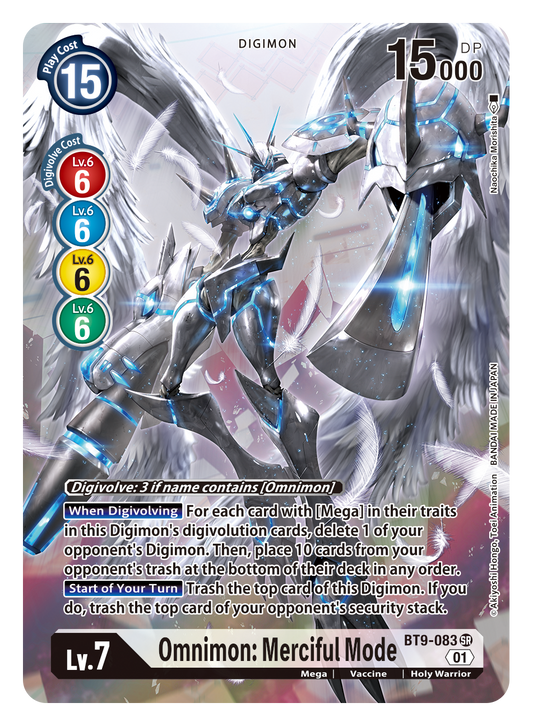 Digimon Card X Record Omnimon: Merciful Mode Alt Art BT9-083 SR