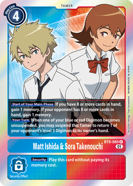 Digimon Card X Record Matt Ishida & Sora Takenouchi BT9-085 R