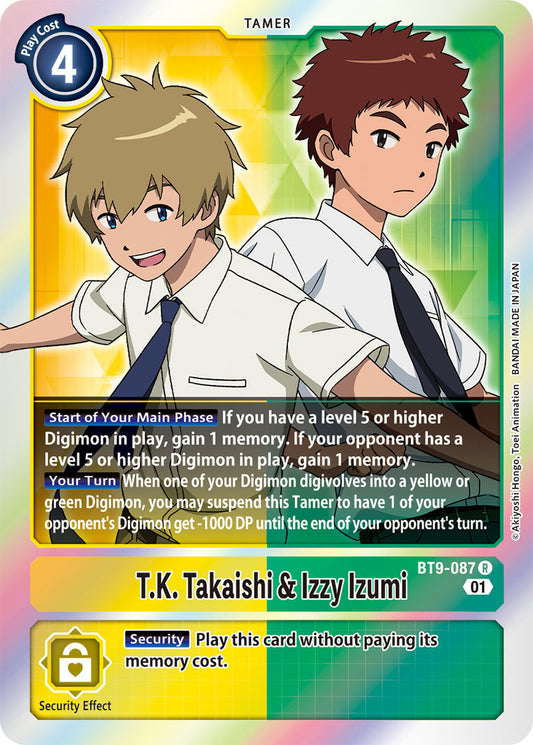 Digimon Card X Record T.K. Takaishi & Izzy Izumi BT9-087 R