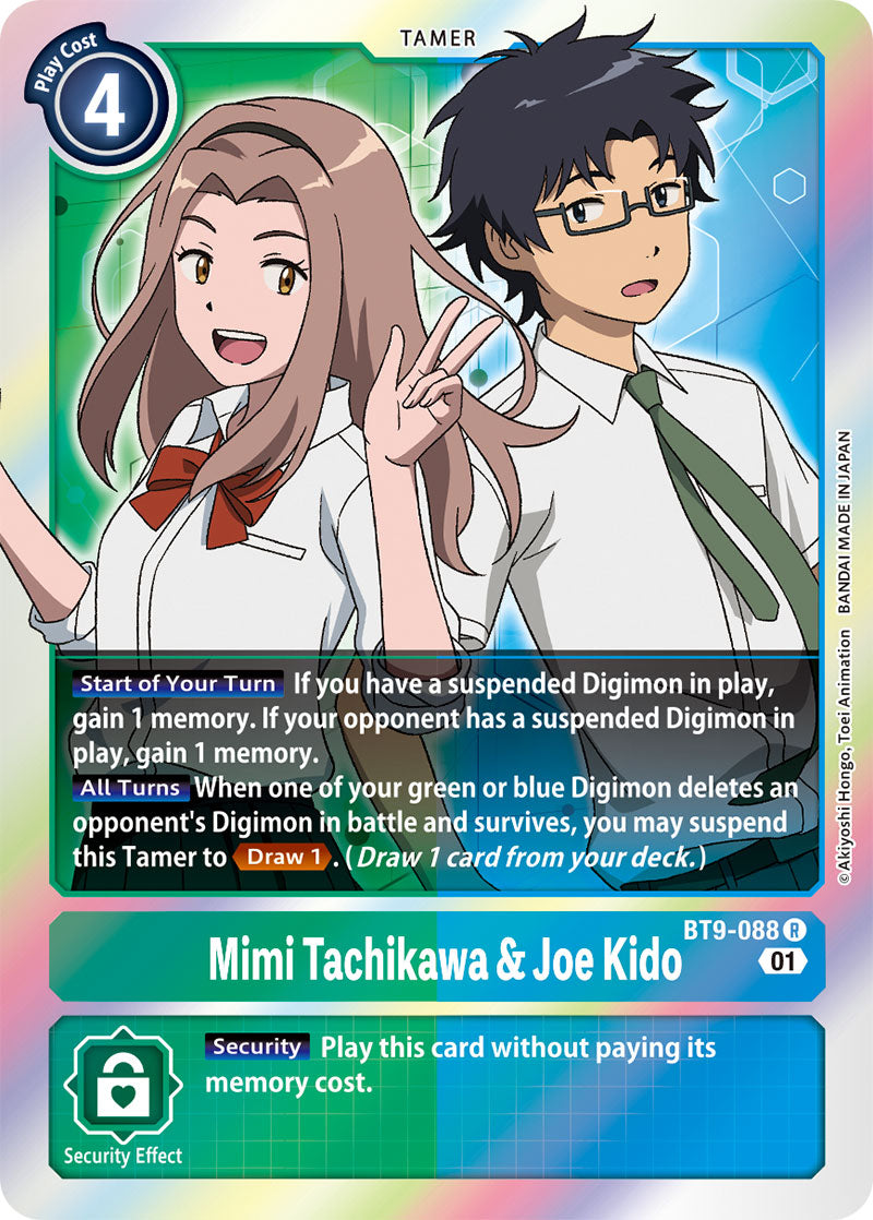 Digimon Card X Record Mimi Tachikawa & Joe Kido BT9-088 R