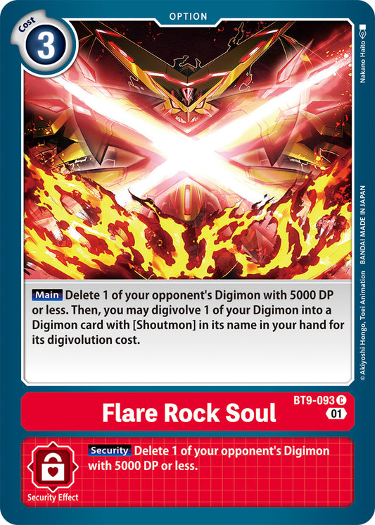 Digimon Card X Record Flare Rock Soul BT9-093 C