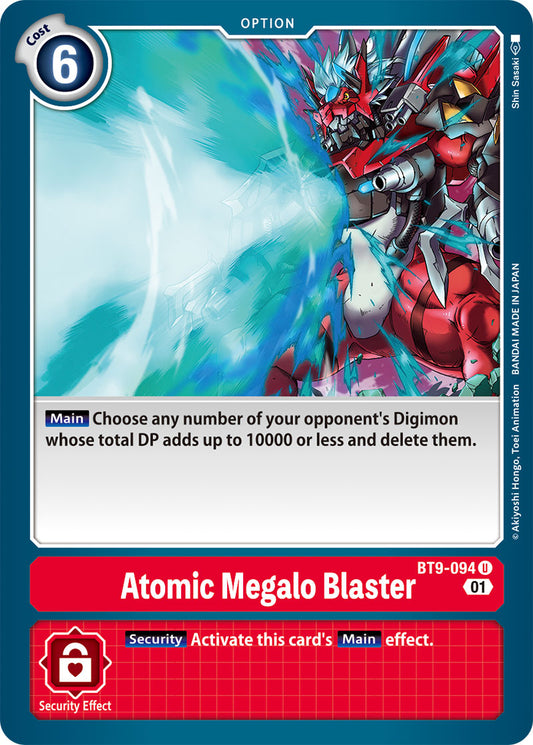 Digimon Card X Record Atomic Megalo Blaster BT9-094 U