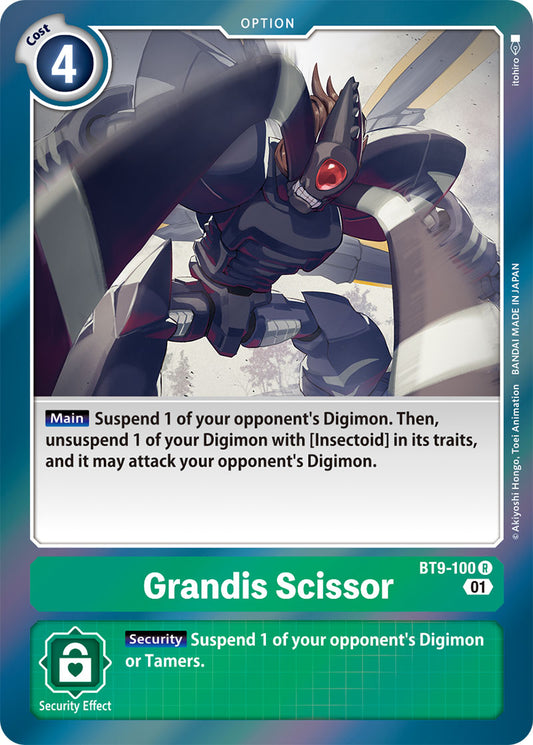 Digimon Card X Record Grandis Scissor BT9-100 R