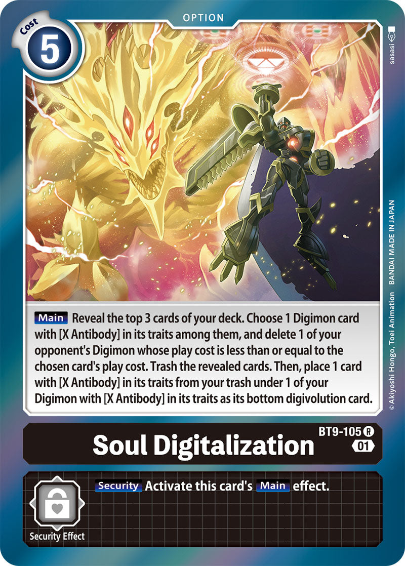 Digimon Card X Record Soul Digitalization BT9-105 R