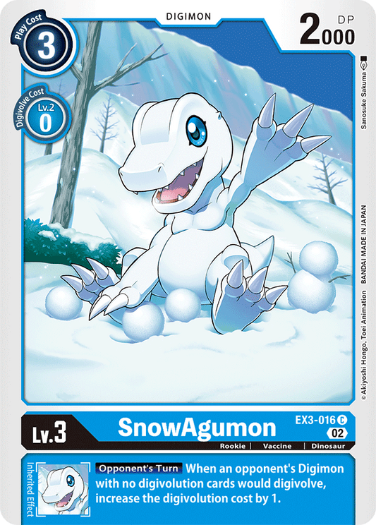 Digimon Card Draconic Roar SnowAgumon EX3-016 C