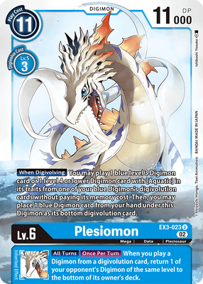 Digimon Card Draconic Roar Plesiomon EX3-023 U