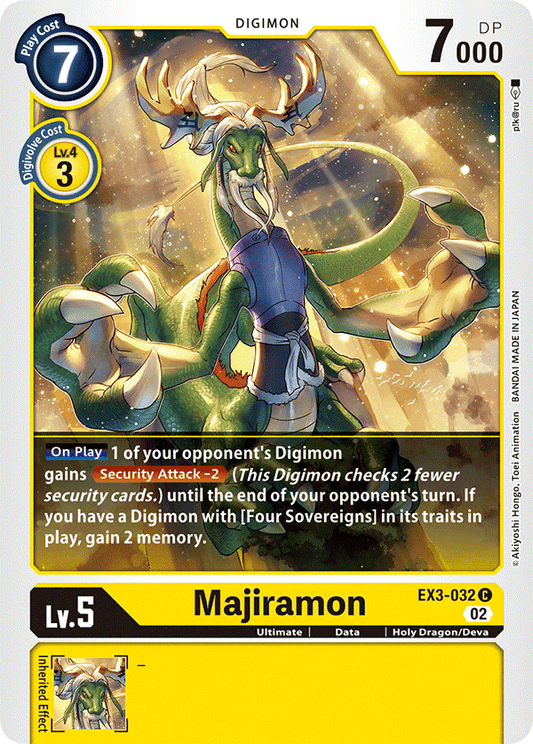 Digimon Card Draconic Roar Majiramon EX3-032 C