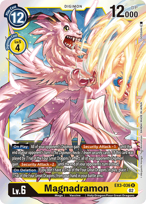 Digimon Card Draconic Roar Magnadramon EX3-036 R